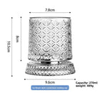 Crystal Base Rotating Whiskey Glass - BsBuy