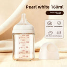 Wide Caliber Glass Baby Feeding Bottle — Anti-Choking Nipple, Breast-Feel Design for Newborns+ - BsBuy