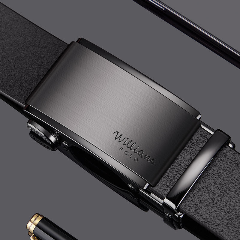 Men's Automatic Buckle Genuine Leather Belt - BsBuy