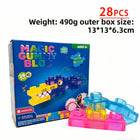 BsBuy Sensory Soft Silicone Building Blocks | Squeeze & Stack Toy Set | 28, 40 or 56 Pieces