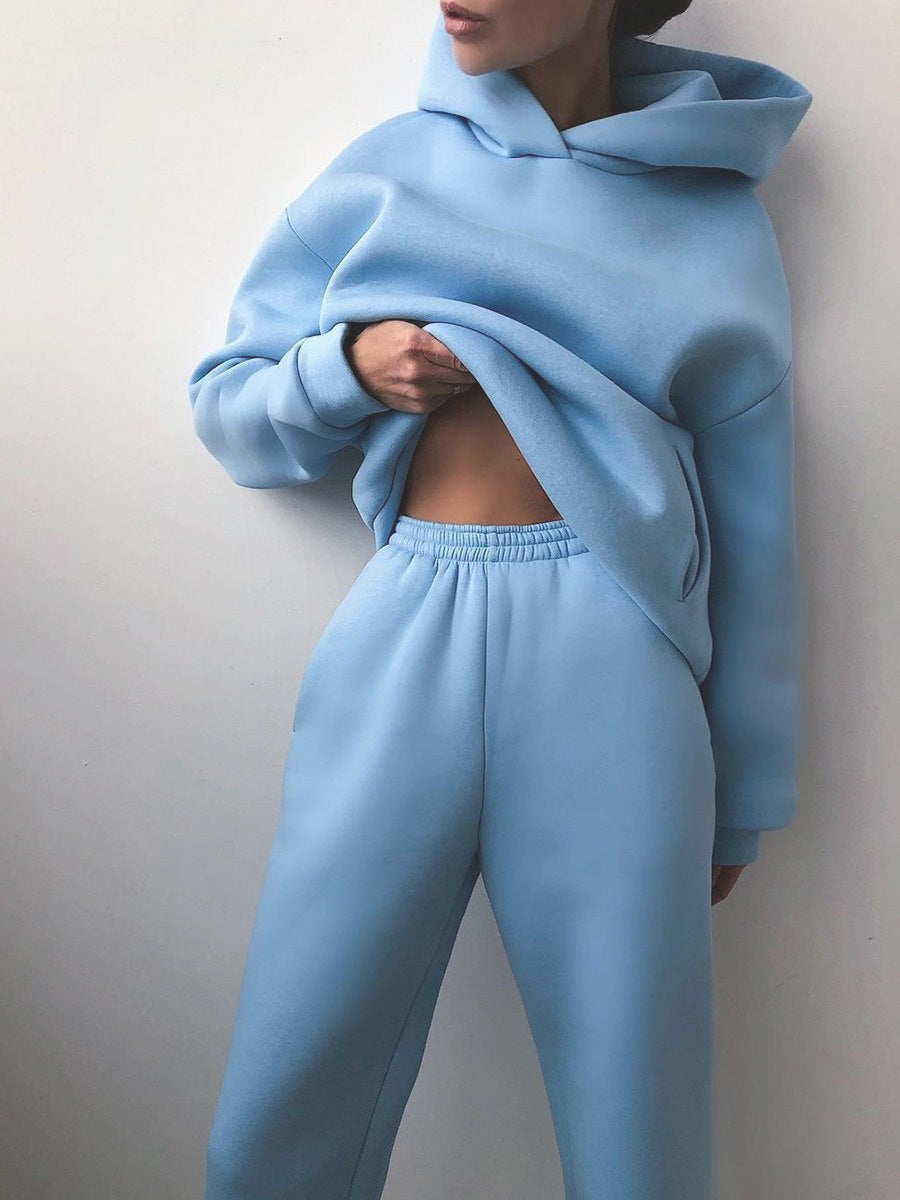 Womens Long Sleeve Sweatshirt Pants Set