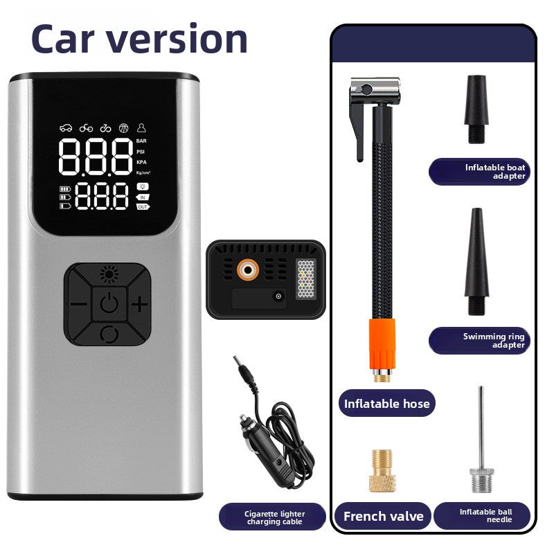 Portable Digital Car Tyre Inflator – Wireless Charging & Power Bank - BsBuy