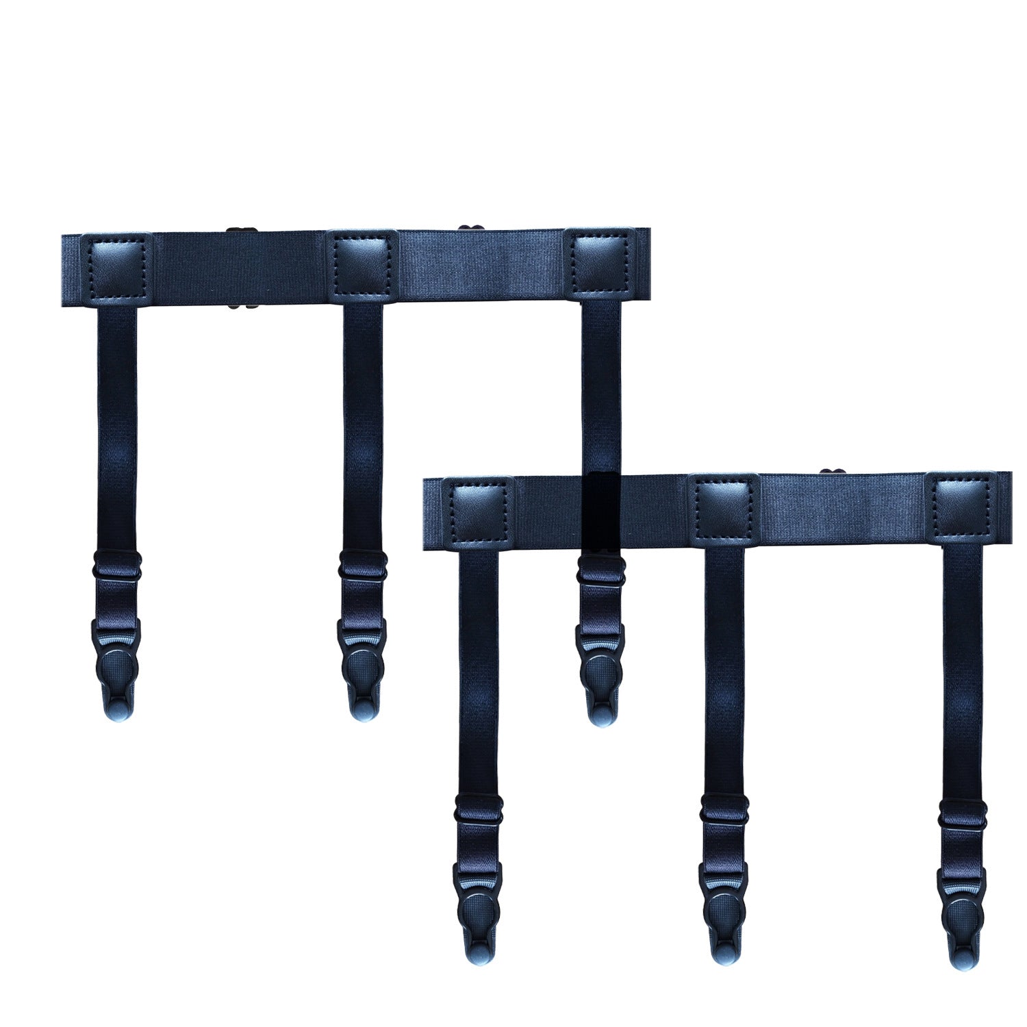 Adjustable Shirt Garter & Anti-Slip Clips | Men & Women | 6-Clip Set - BsBuy