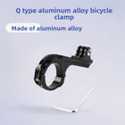 Bicycle Handlebar Camera Mount | Aluminium Alloy Q-Clamp for Action Cameras - BsBuy