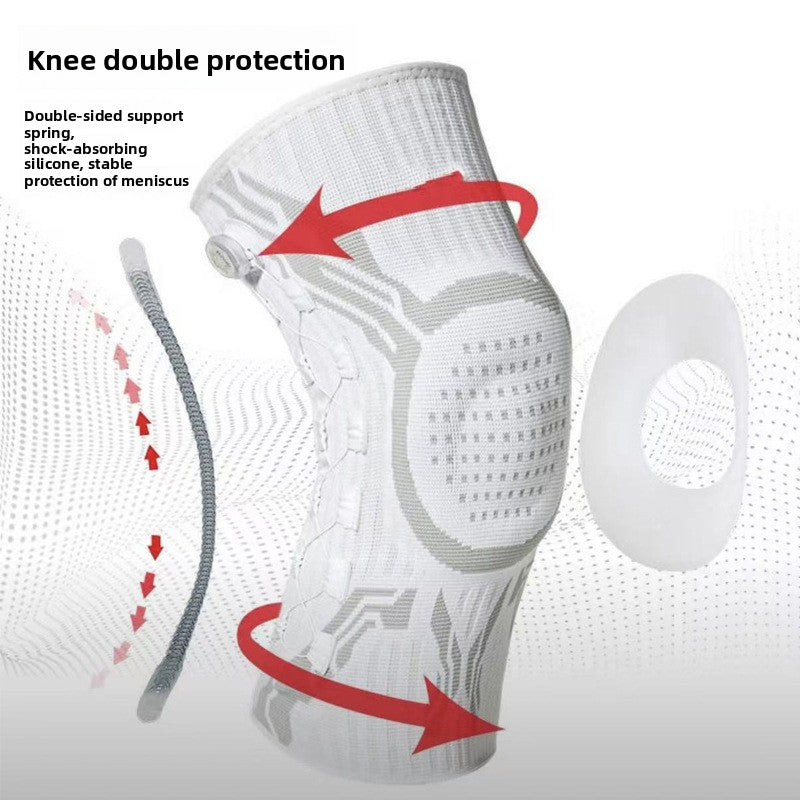 Adjustable Knee Support Brace — Spring & Silicone Stabiliser - BsBuy