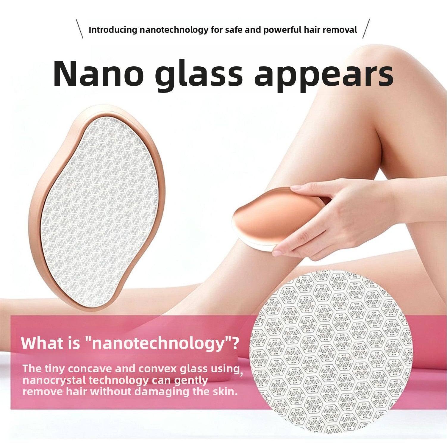 Nano Glass Hair Removal & Exfoliating Tool – Smooth Skin Instantly - BsBuy