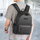 Checkerboard Fashion Backpack – Laptop Bag for School, Travel & Daily Use - BsBuy