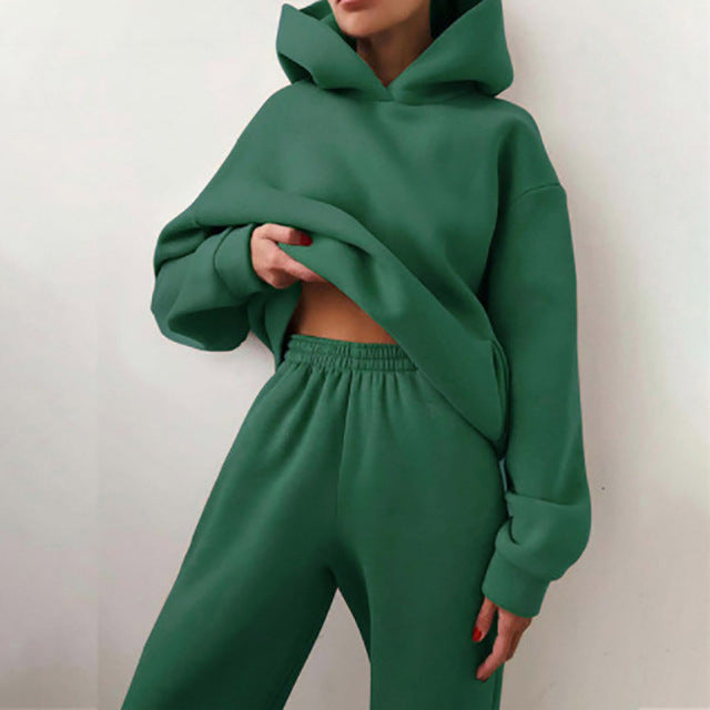 Womens Long Sleeve Sweatshirt Pants Set