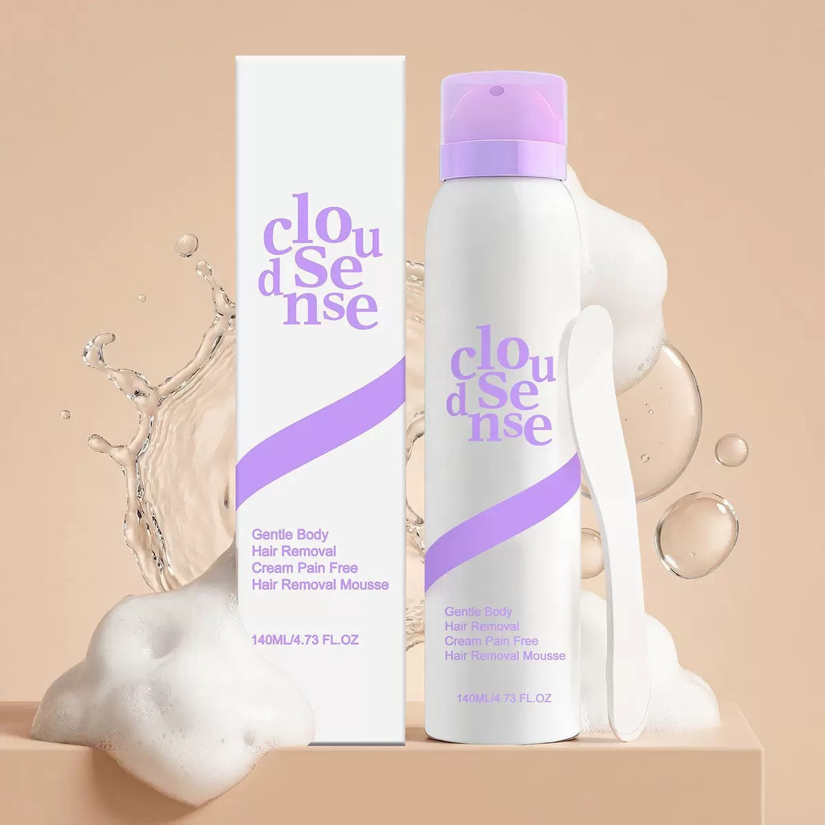 Gentle Hair Removal Mousse Spray – Soft & Smooth Full Body Depilatory - BsBuy