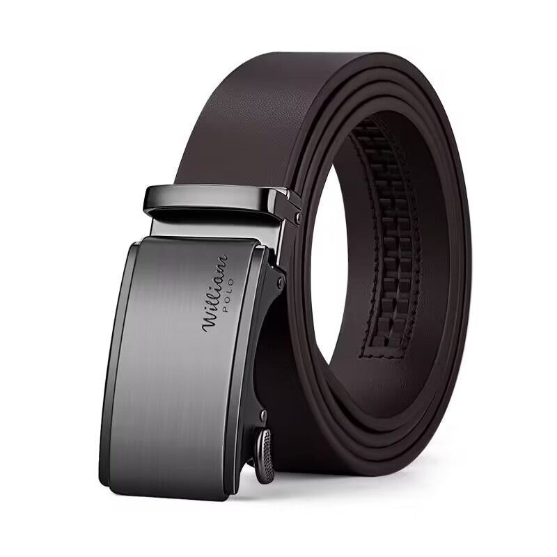 Men's Automatic Buckle Genuine Leather Belt - BsBuy