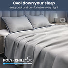 Cooling Blanket | Instant Cool-Touch Fabric | 4 Sizes | Blue & Grey - BsBuy