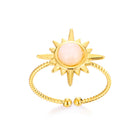 Bohemian Sun Star Adjustable Stainless Steel Ring - BsBuy