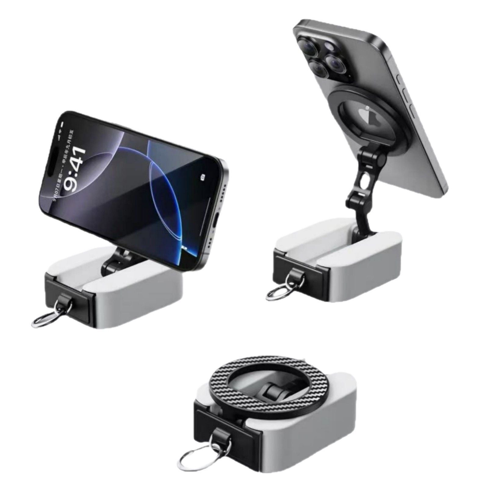 Magnetic Phone Holder – Foldable Travel Stand for Plane, Train & Desk - BsBuy