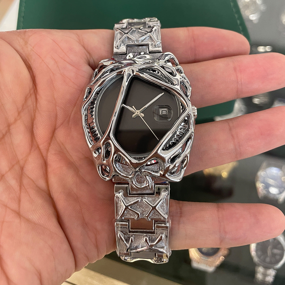 Retro Alien Cobweb Quartz Watch – Y2K Unisex Fashion Watch - BsBuy
