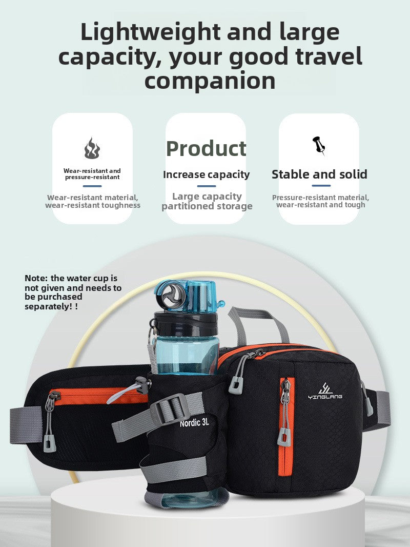 Multifunctional Sports Waist Pack with Water Bottle Holder - BsBuy