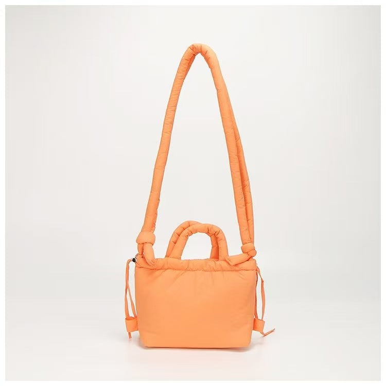 Quilted Nylon Shoulder & Crossbody Bag – Lightweight Dual-Use Everyday Bag - BsBuy
