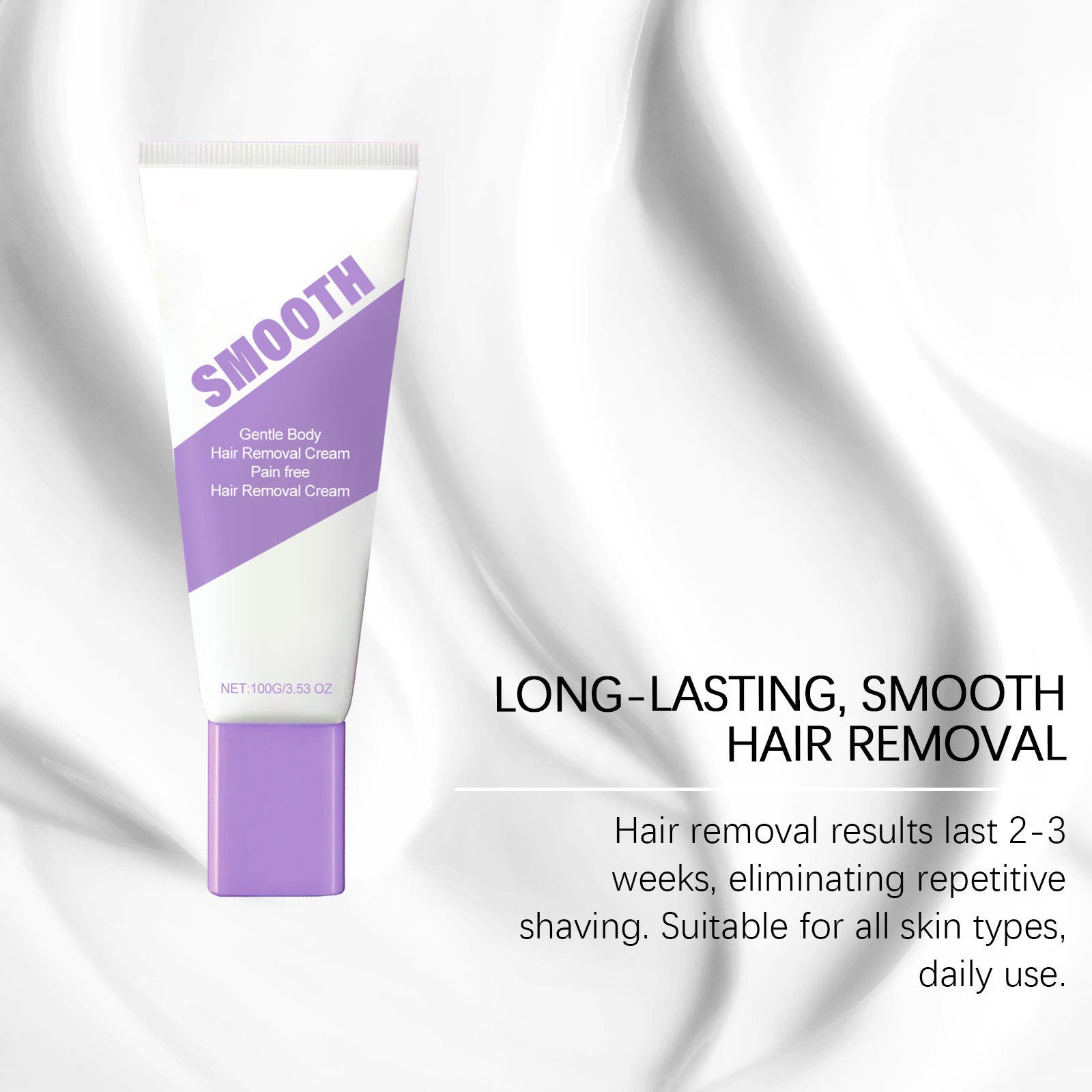 Gentle Hair Removal Cream – Sensitive Skin Depilatory with Spatula - BsBuy