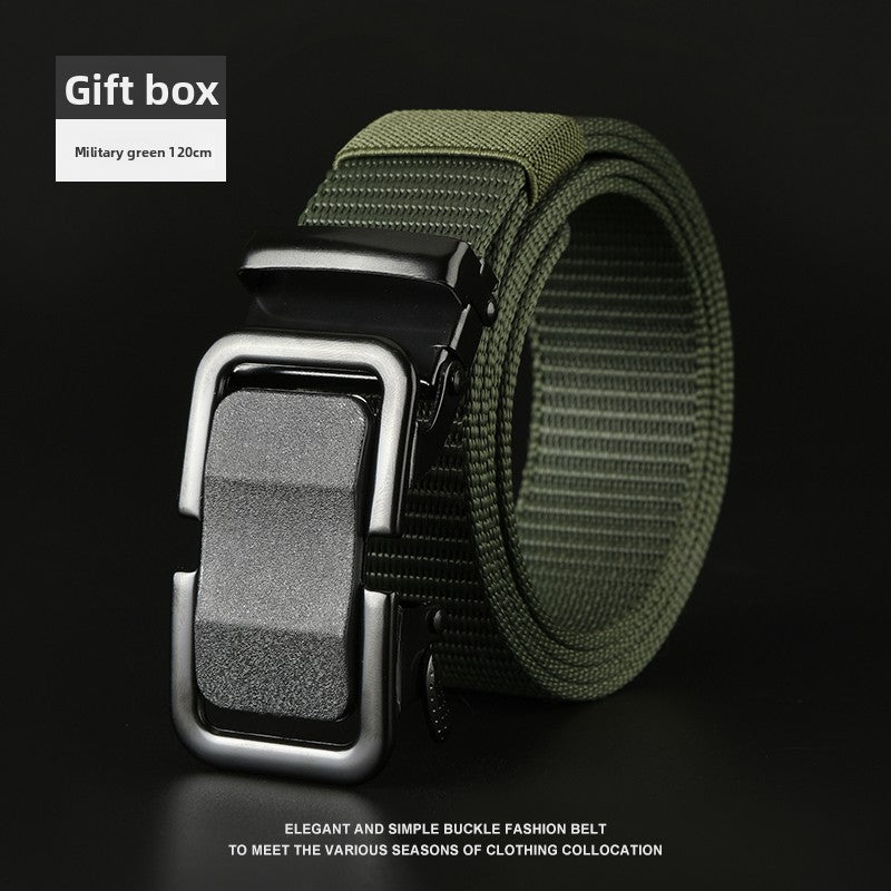 Mens Automatic Buckle Canvas Belt - BsBuy