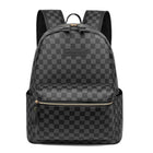 Checkerboard Fashion Backpack – Laptop Bag for School, Travel & Daily Use - BsBuy