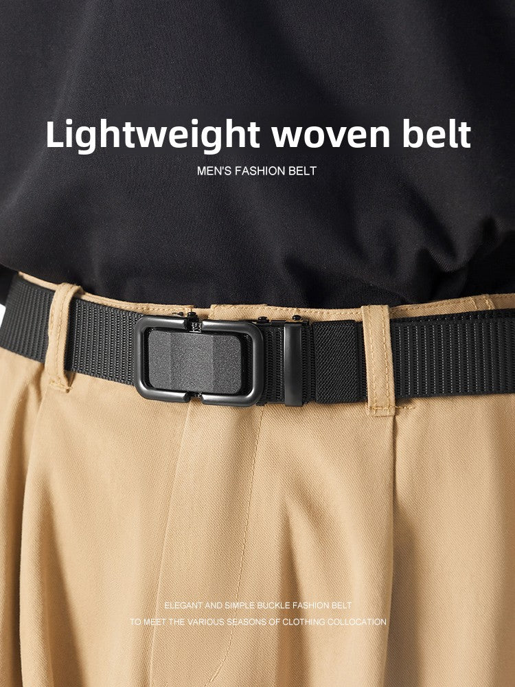 Mens Automatic Buckle Canvas Belt - BsBuy