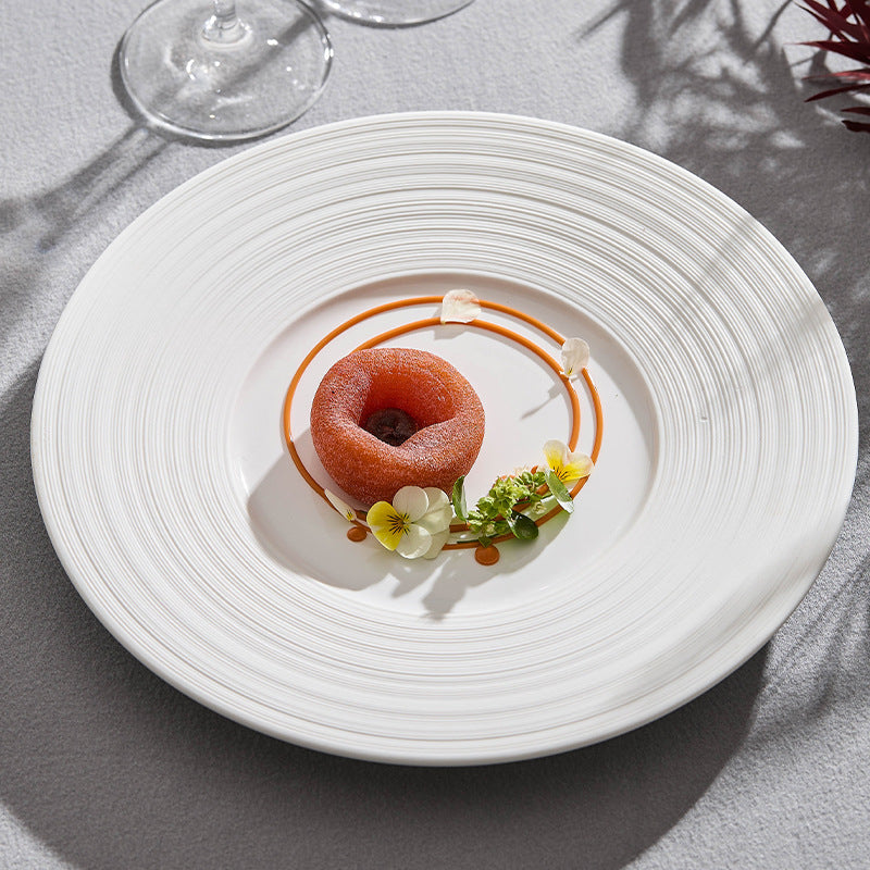 Brushed Ceramic Western Dinner Plate