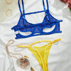 Mesh Contrast Bikini Set – Sexy See-Through Colour Block Two-Piece Swimwear | S–XL