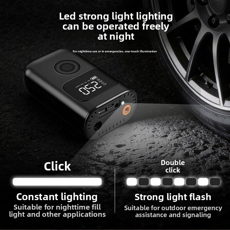 Portable Digital Car Tyre Inflator – Wireless Charging & Power Bank - BsBuy
