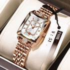 Swiss Brand Square Women's Watch Waterproof Mechanical