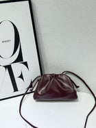 Women’s Pleated Leather Clutch Bag – Versatile Shoulder & Crossbody Bag - BsBuy