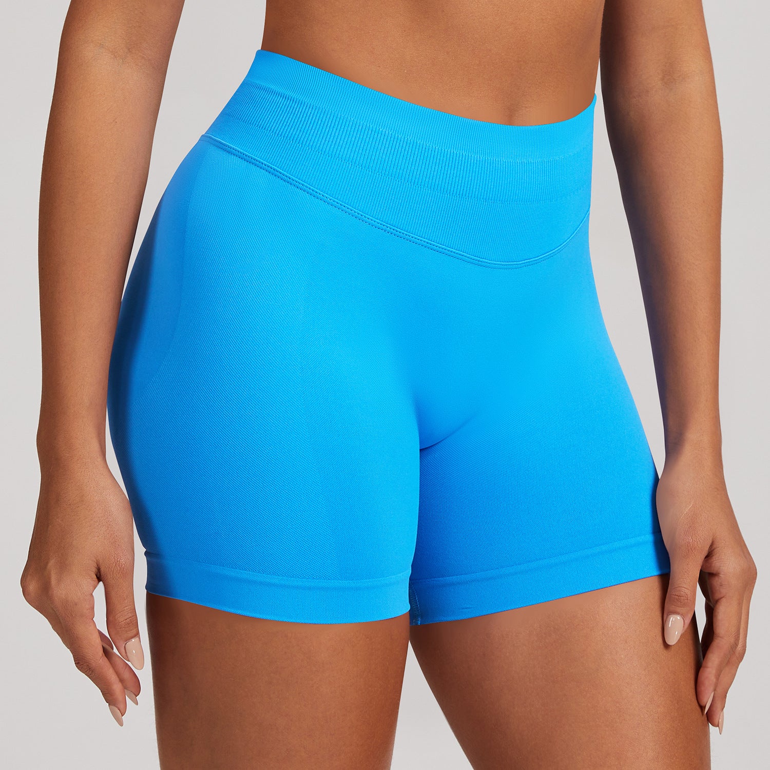 Seamless Butt-Lifting Yoga Shorts High Elastic Sports Fitness Shorts - BsBuy