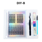 DIY Segmented False Eyelash Clusters with Adhesive - BsBuy