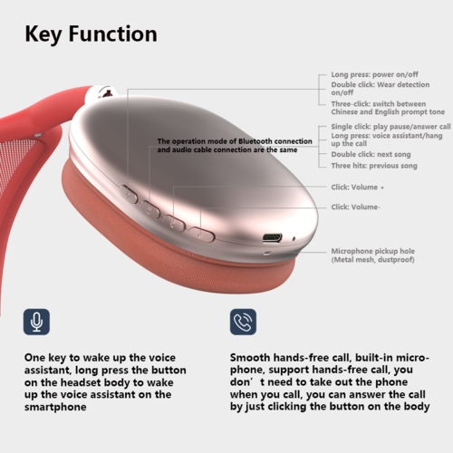 Wireless Sport Bluetooth Headphones with In-Ear Detect Function - BsBuy