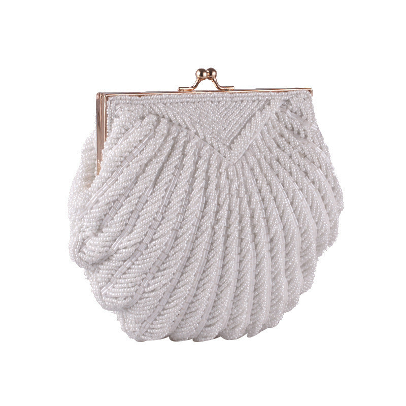 Handmade Beaded Shell Evening Bag - BsBuy