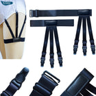 Adjustable Shirt Garter & Anti-Slip Clips | Men & Women | 6-Clip Set - BsBuy