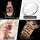 Swiss Brand Square Women's Watch Waterproof Mechanical