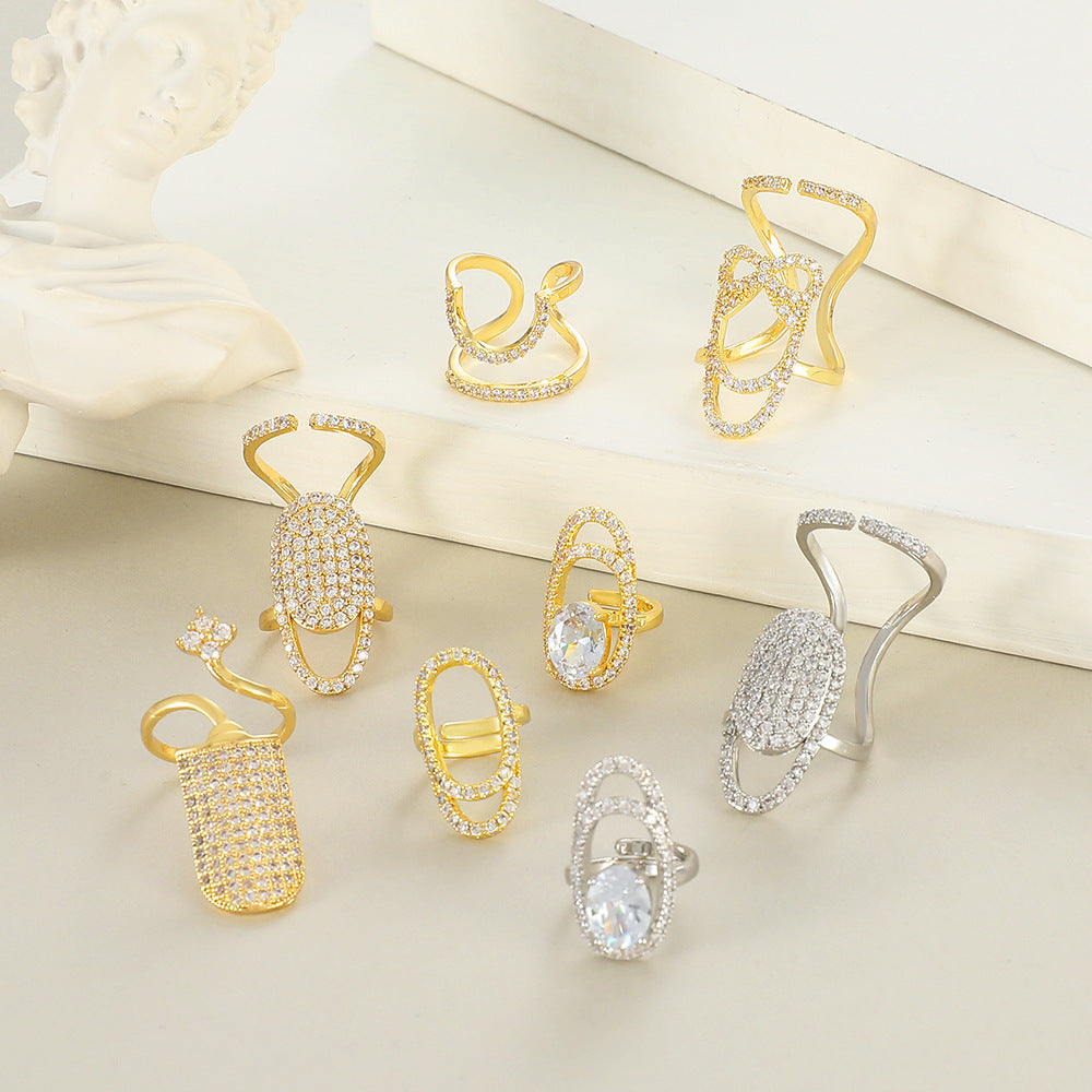 Zircon Nail Ring - BsBuy