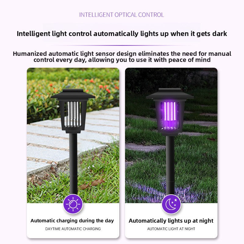 Solar Mosquito Lamp – Outdoor Garden Light & Bug Zapper - BsBuy