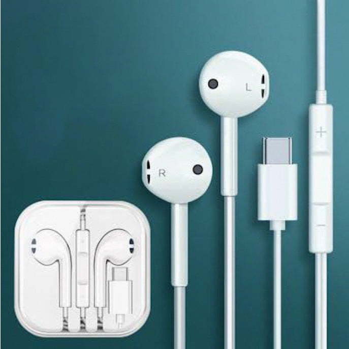 Type C Wired In-Ear Headphones with Microphone - BsBuy