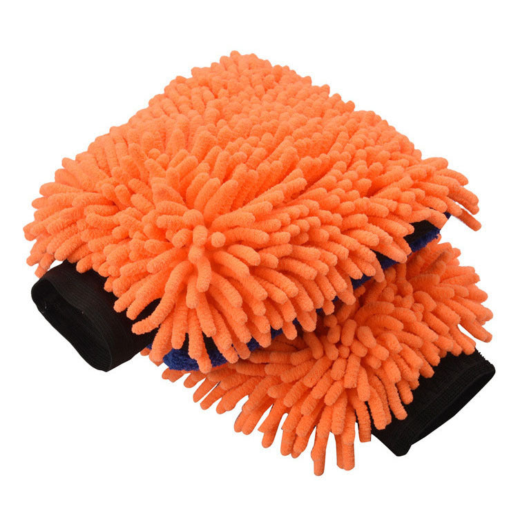 Microfiber Car Wash Gloves with Chenille Coral Texture - BsBuy