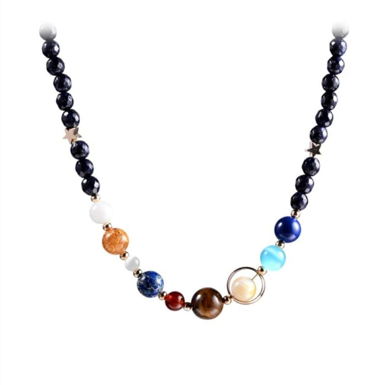 Universe Galaxy Solar System Necklace