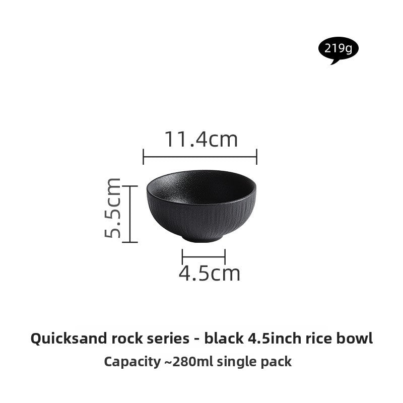 Black and White Ceramic Dishes, Dishes, Home Eating Bowls, Soup Bowls, Fish Plates