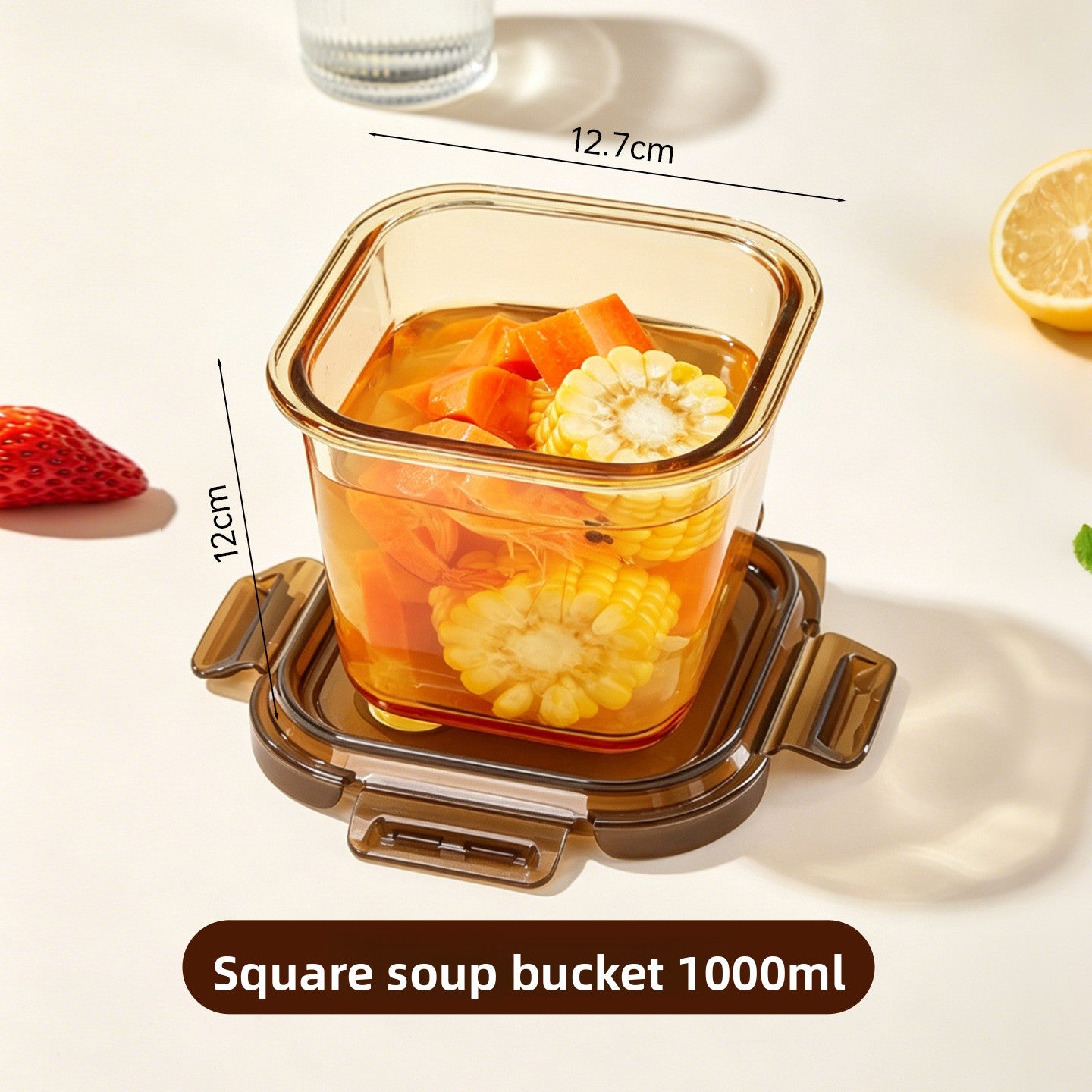 Microwaveable Glass Lunch Box with Lid