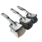 Soft Car Tyre & Wheel Brush Cleaning Tool – Scratch-Free PBT Bristles | 26x7cm | Space Grey - BsBuy