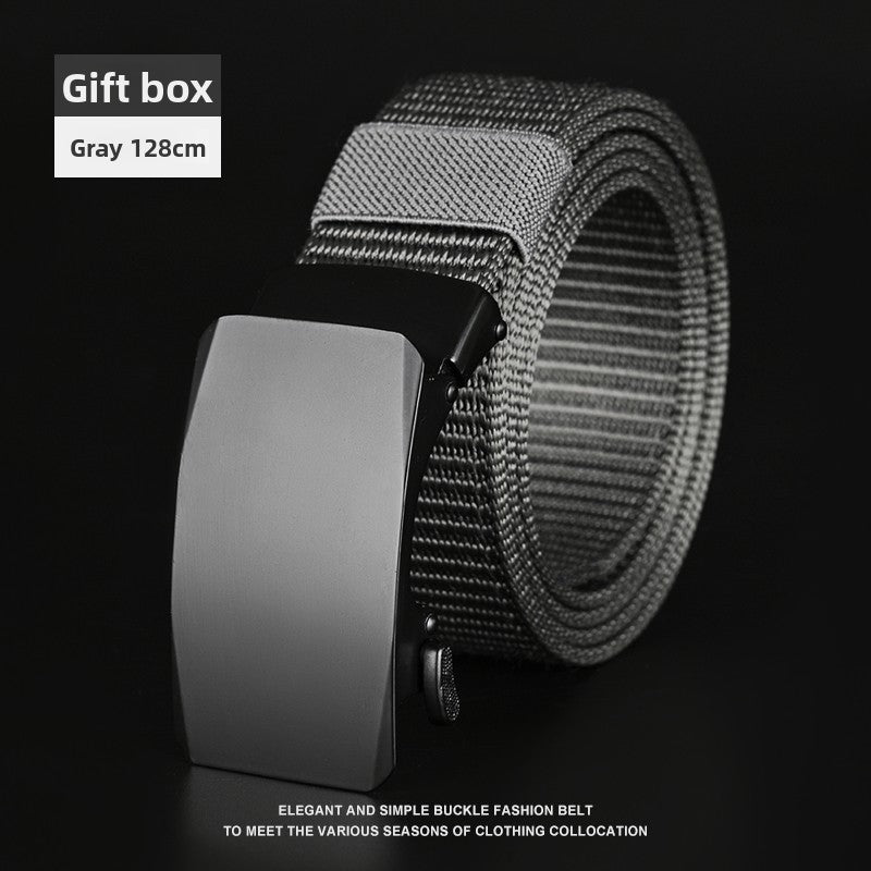 Mens Automatic Buckle Canvas Belt - BsBuy