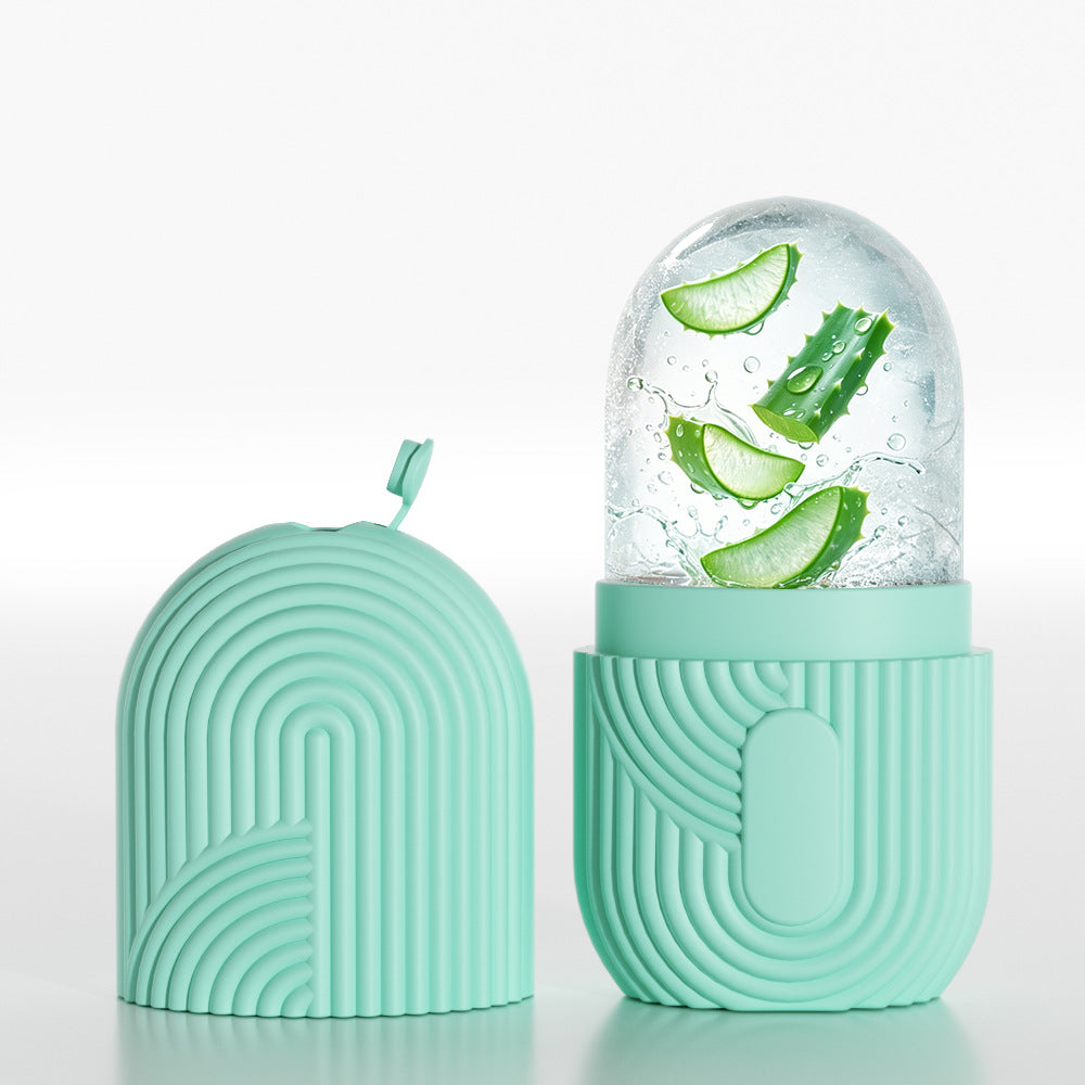 Silicone Facial Ice Cube Mould – Ice Therapy Skincare Tool for De-Puffing & Glow | 4 Designs, 8 Colours - BsBuy