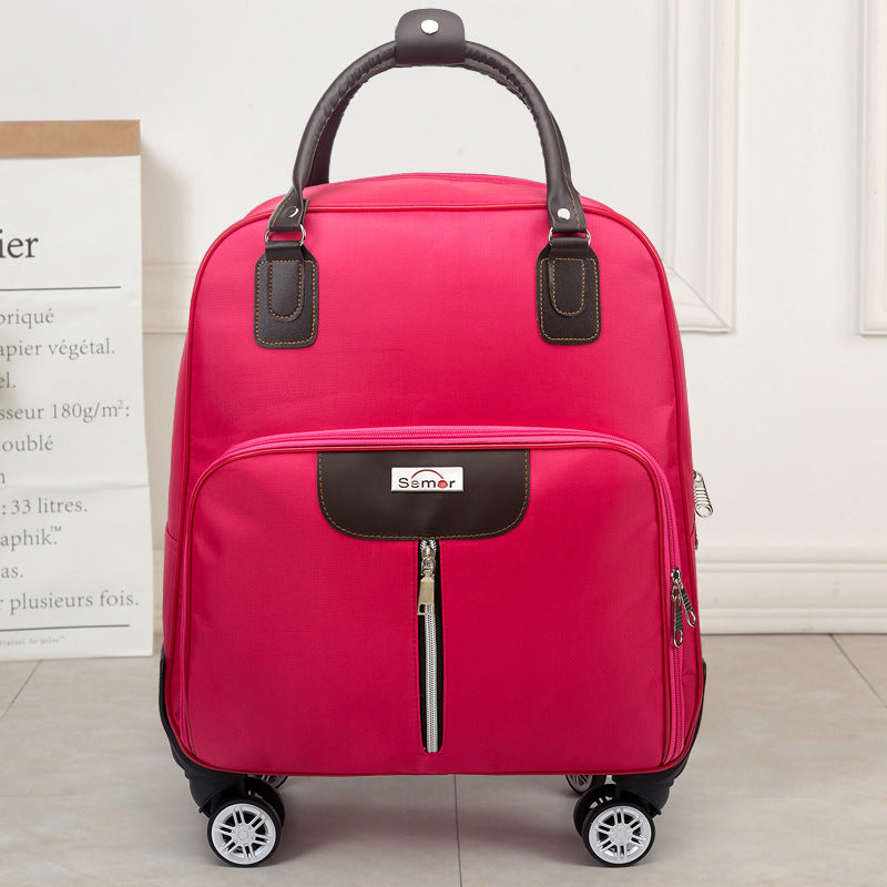 Lightweight Trolley Travel Bag with Waterproof Oxford Cloth - BsBuy