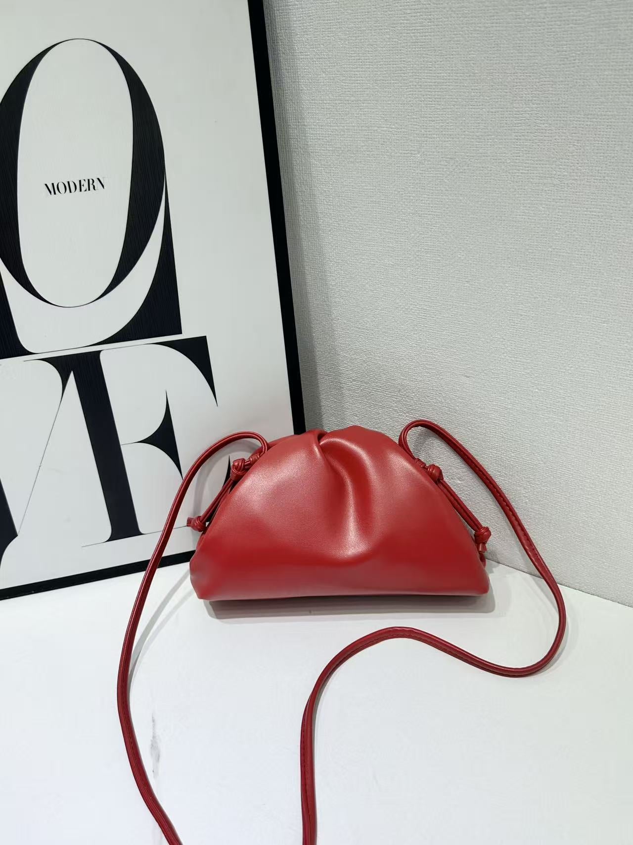 Women’s Pleated Leather Clutch Bag – Versatile Shoulder & Crossbody Bag - BsBuy