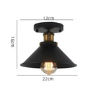 Retro Country Chandelier Iron Retro - Black Ceiling