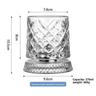 Crystal Base Rotating Whiskey Glass - BsBuy