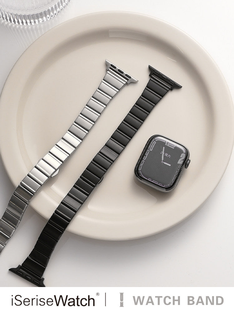 Butterfly Clasp Watch Strap – Slim Fit for Apple & Huawei - BsBuy